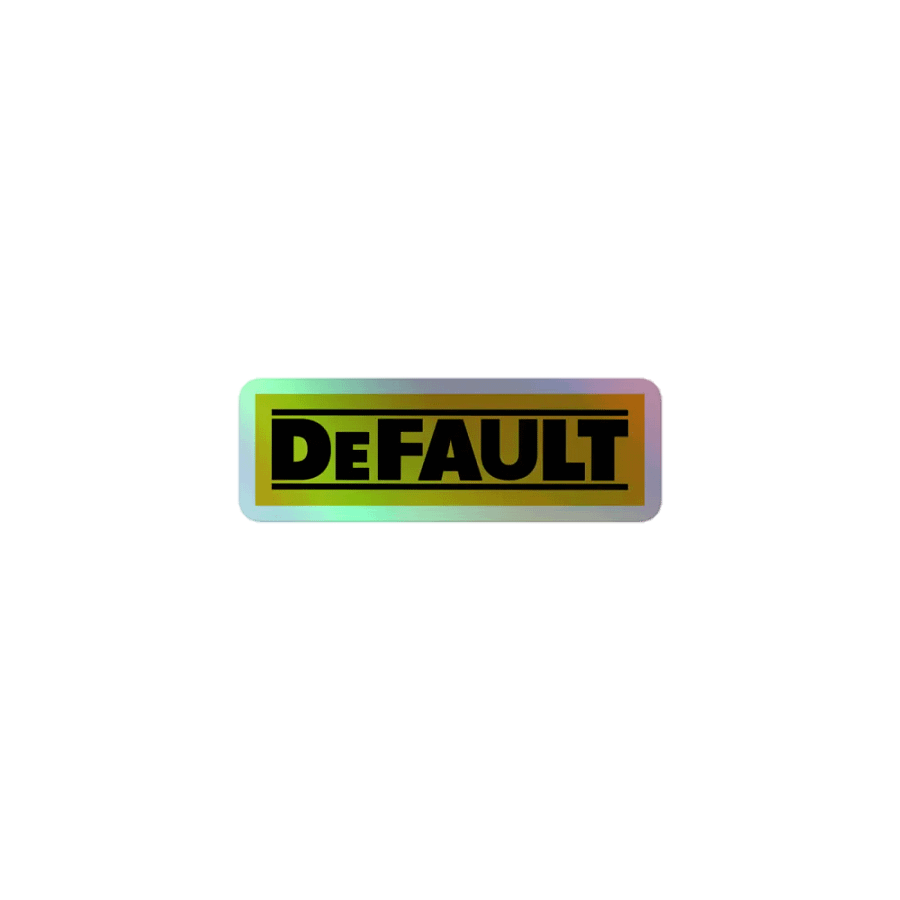 DeWalt DeFault Kiss-Cut Holographic Sticker product image (1)