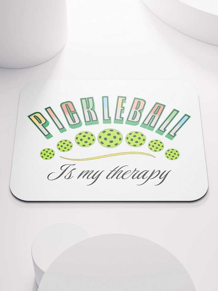 Pickleball Is My Therapy Mouse Pad product image (2)