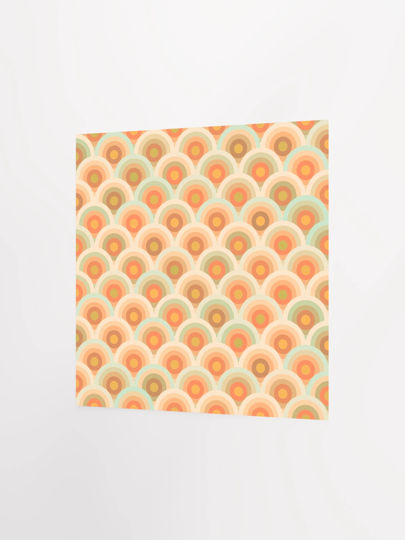 Retro Scalloped Semicircles Poster product image (2)