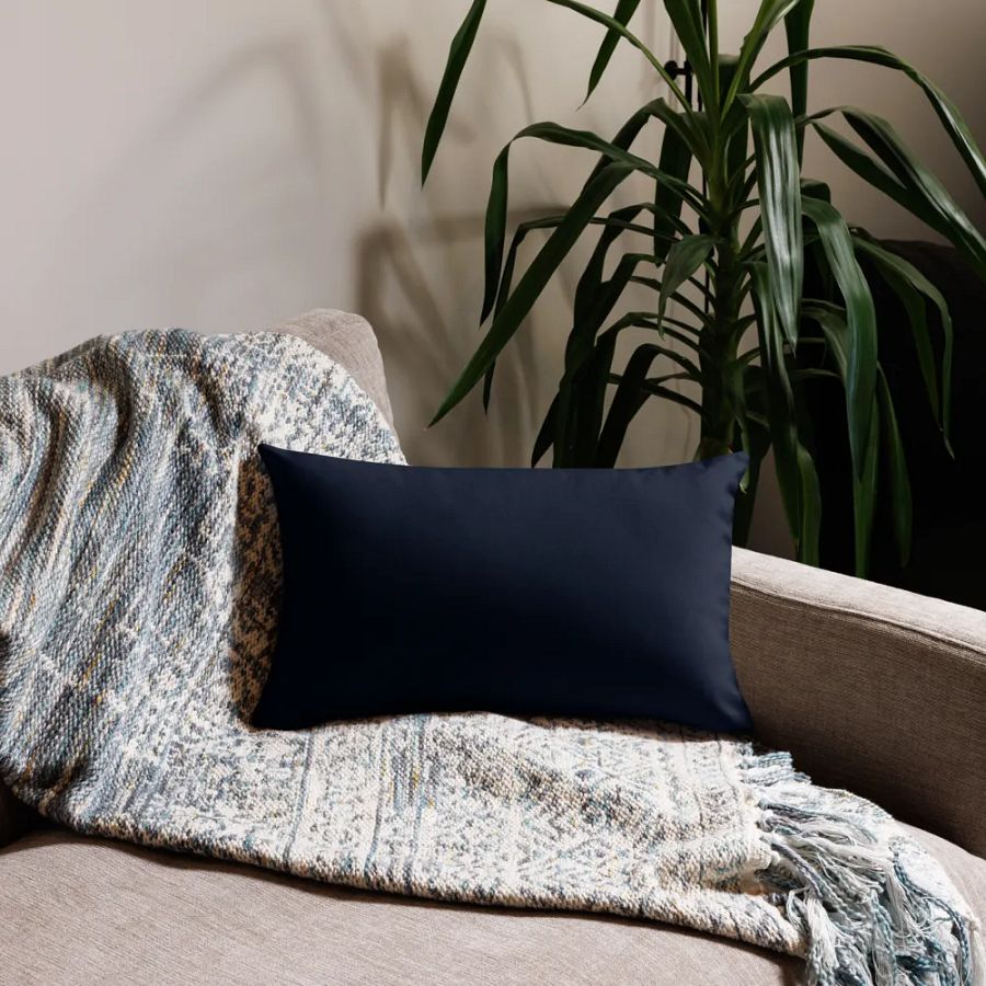 Blue Color Block Pillow Case product image (10)
