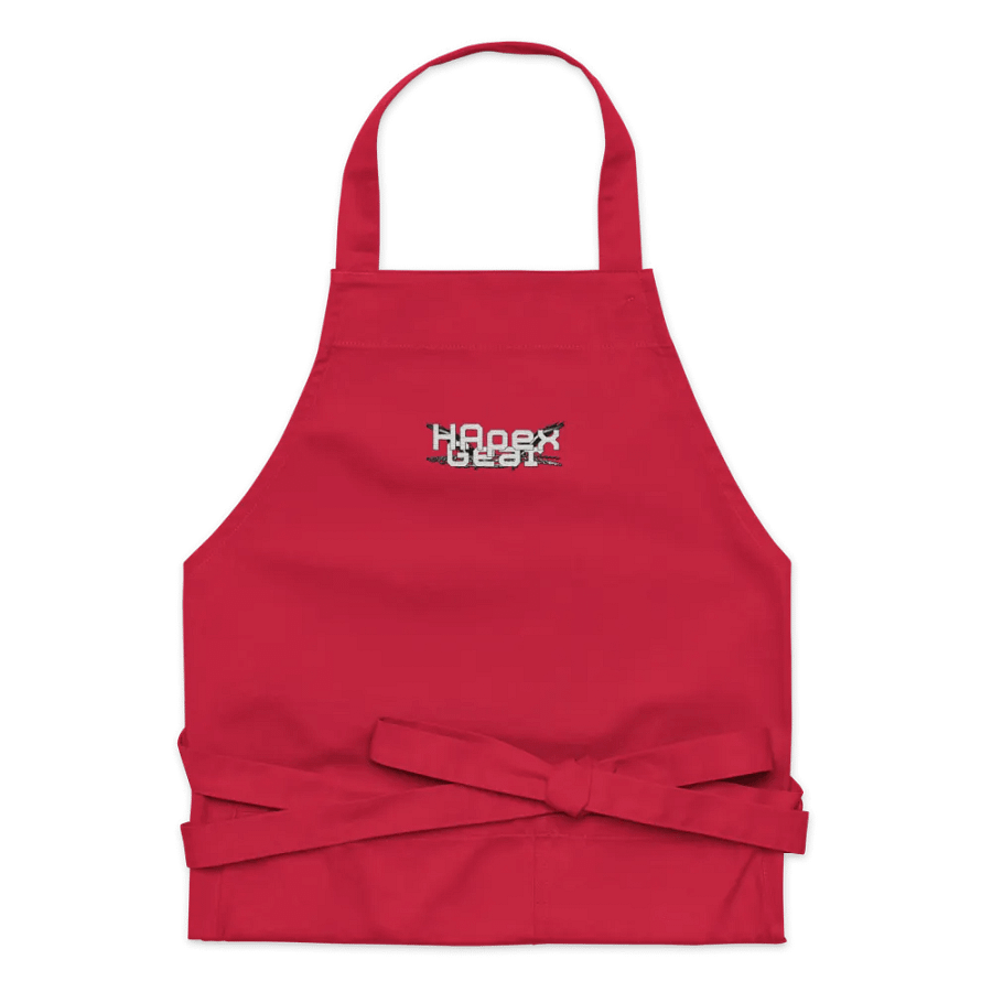 Organic Cotton Apron - Embroidered - White HApex Gear White Logo product image (35)