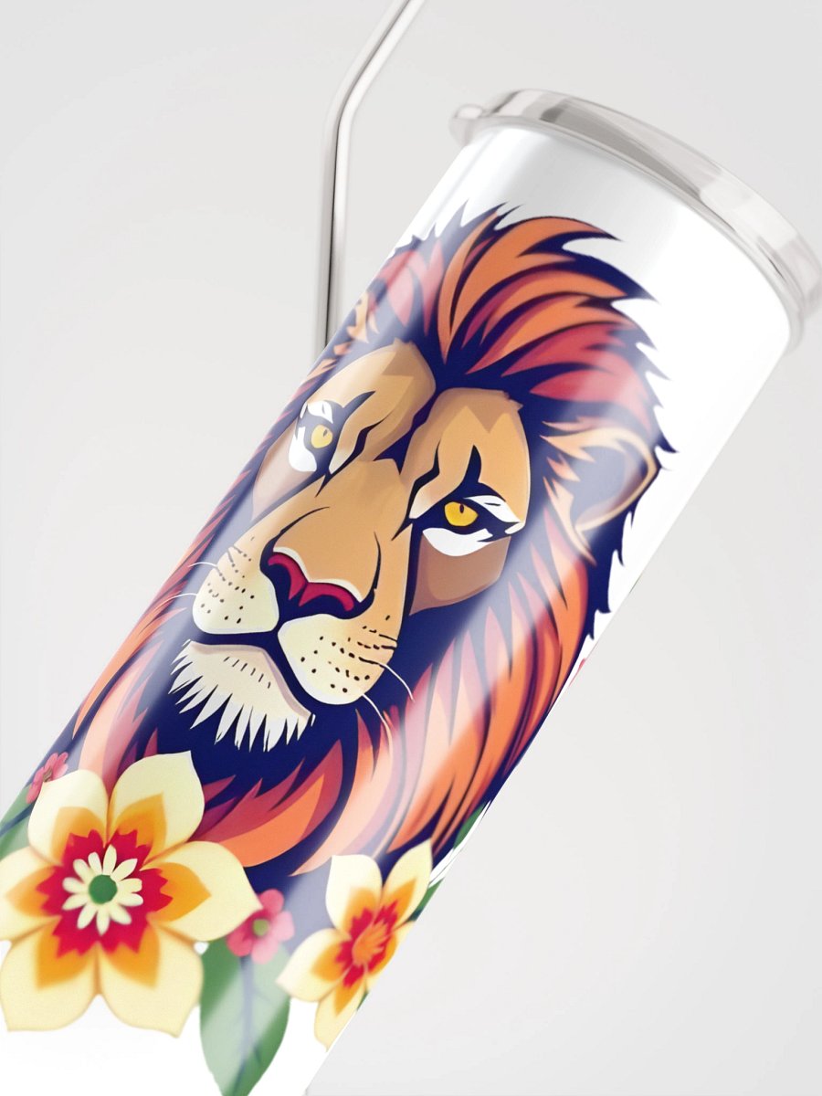 Floral Lion Stainless Steel Tumbler product image (7)