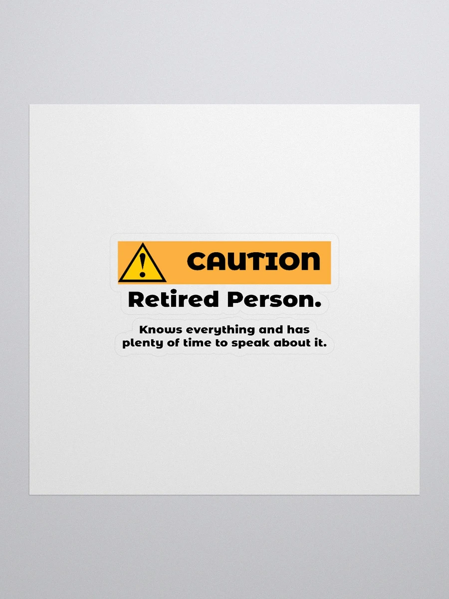 Caution Retired Person product image (3)