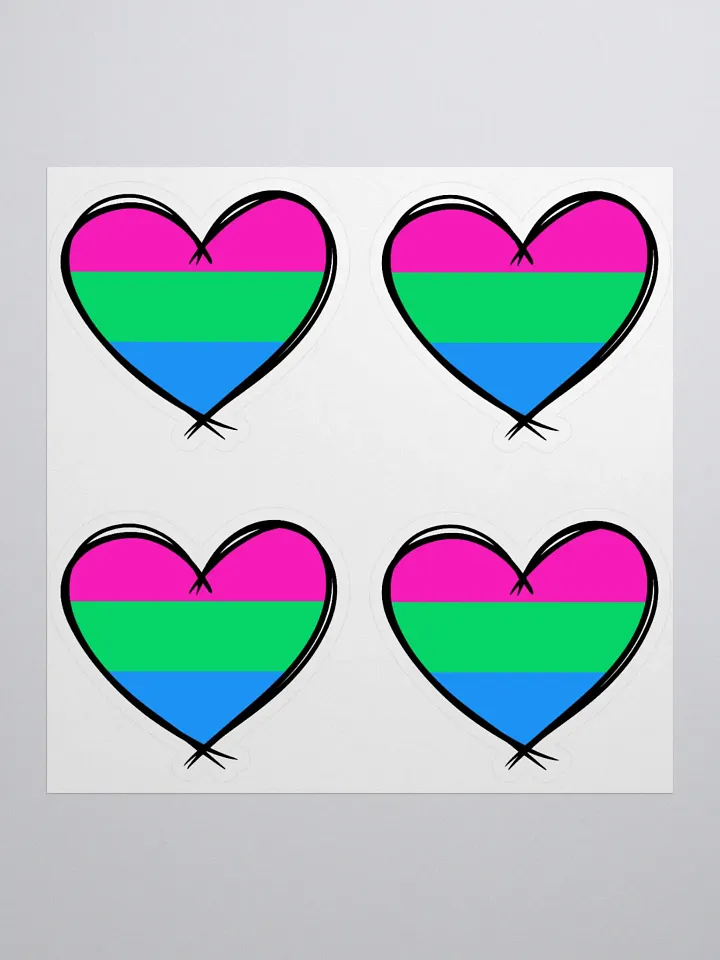 Polysexual Pride Stickers product image (1)