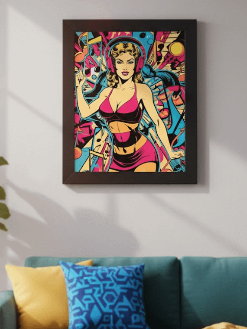 Vibrant Beats: Framed Pop-Art Poster product image (1)