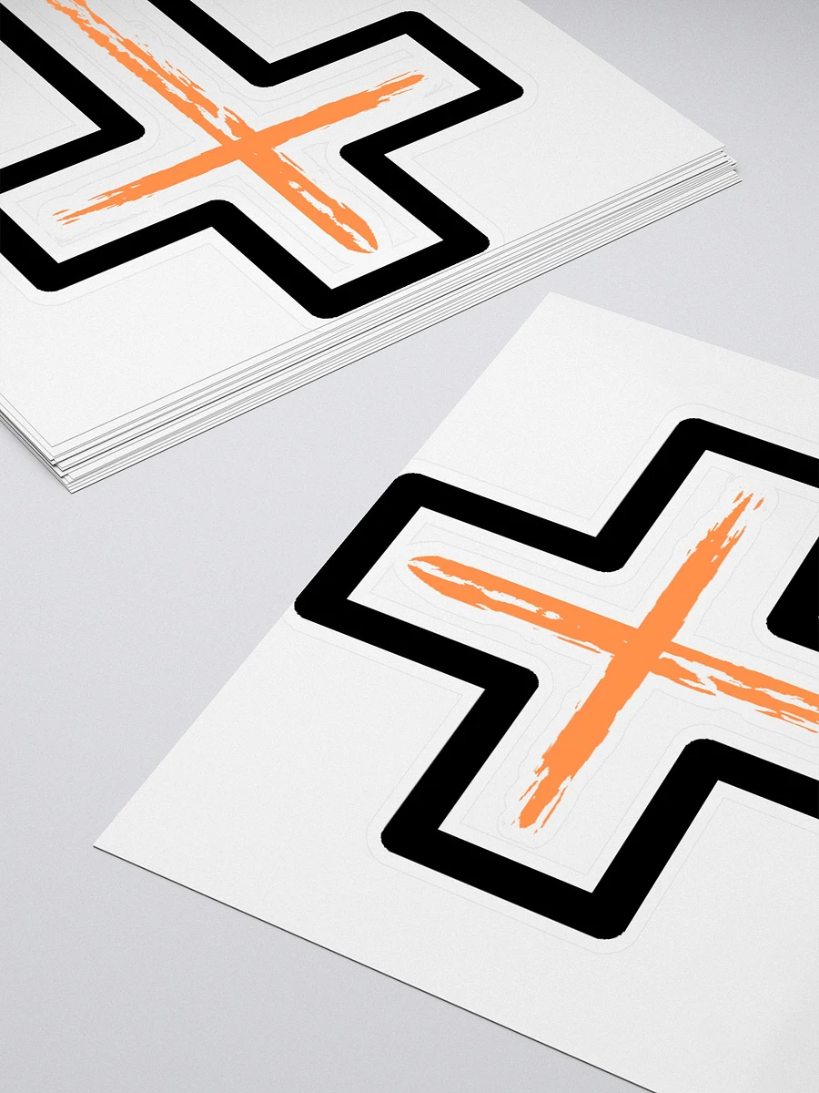 Orange Cross With Boarder Sticker product image (4)