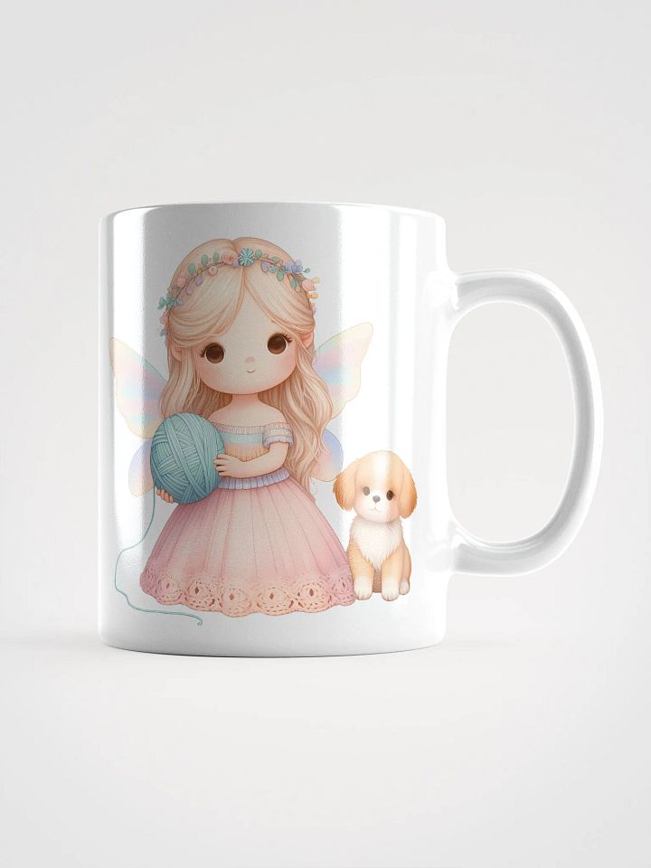 Yarn and Dogs Lover Mug 11oz 15oz Mug Cup for Yarn Lover Crochet Addict Knitting Lover product image (1)