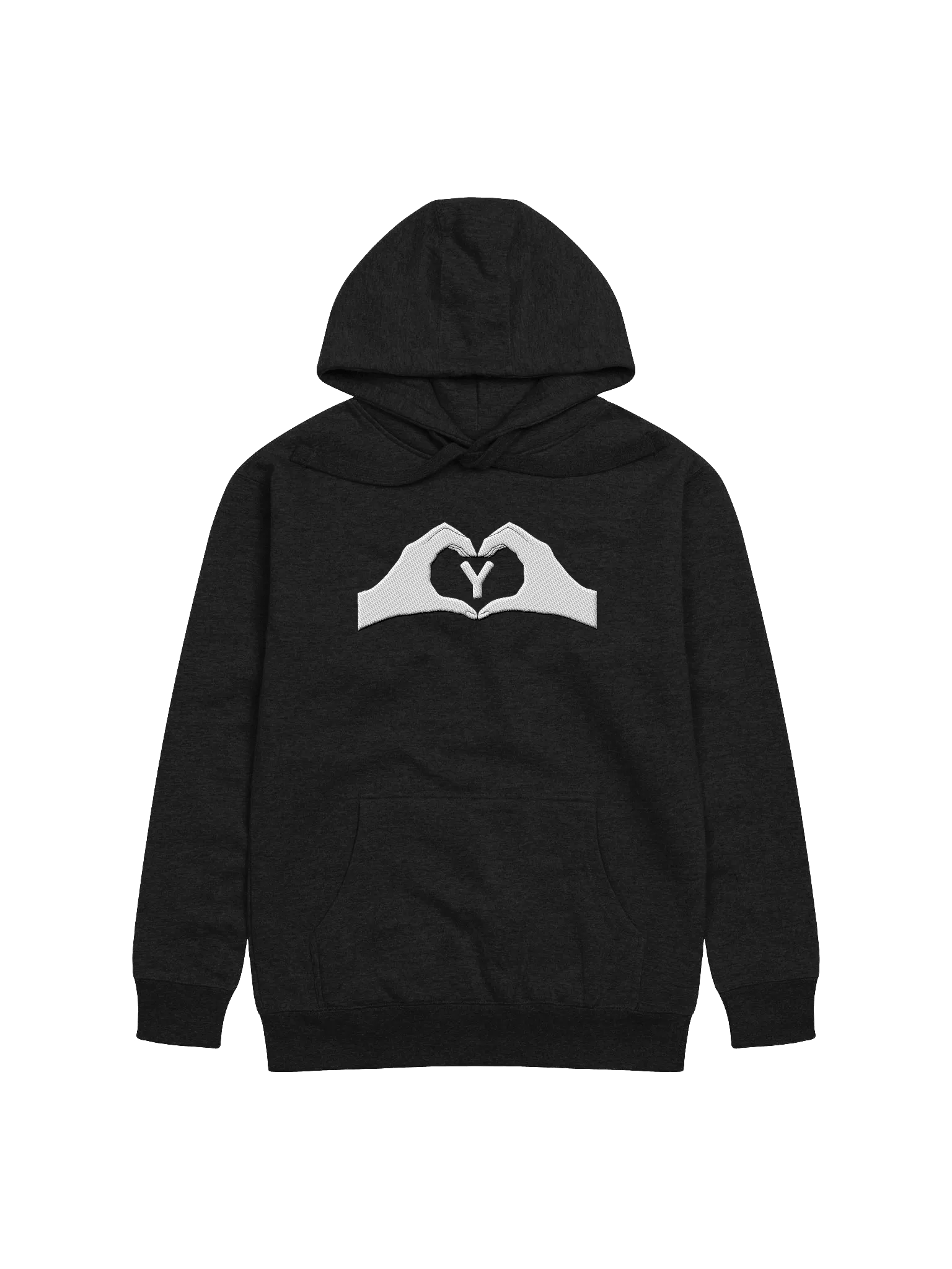 Heartfelt Love "Y" Embroidered Unisex Premium Hoodie product image (4)