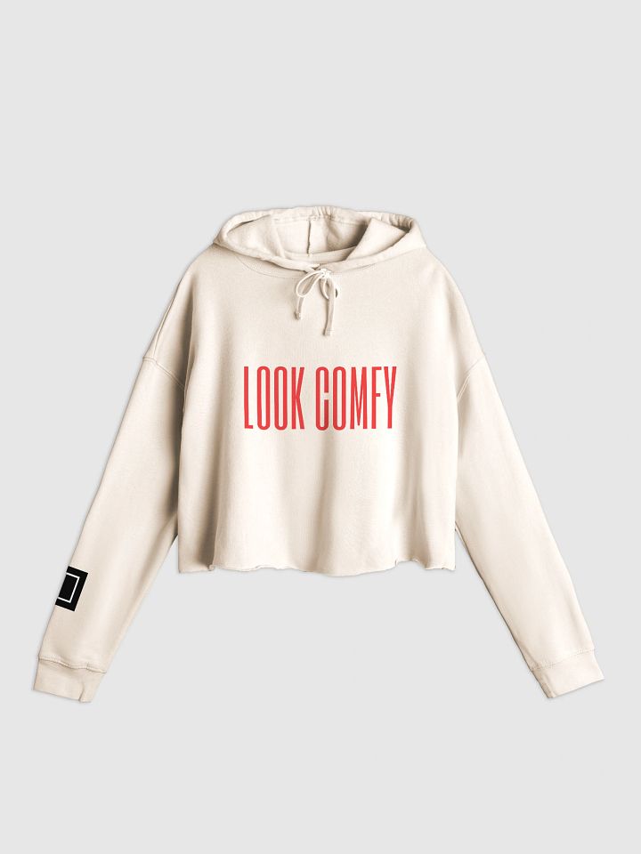 LOOK COMFY - Monochrome Chic Cropped Hoodie product image (1)