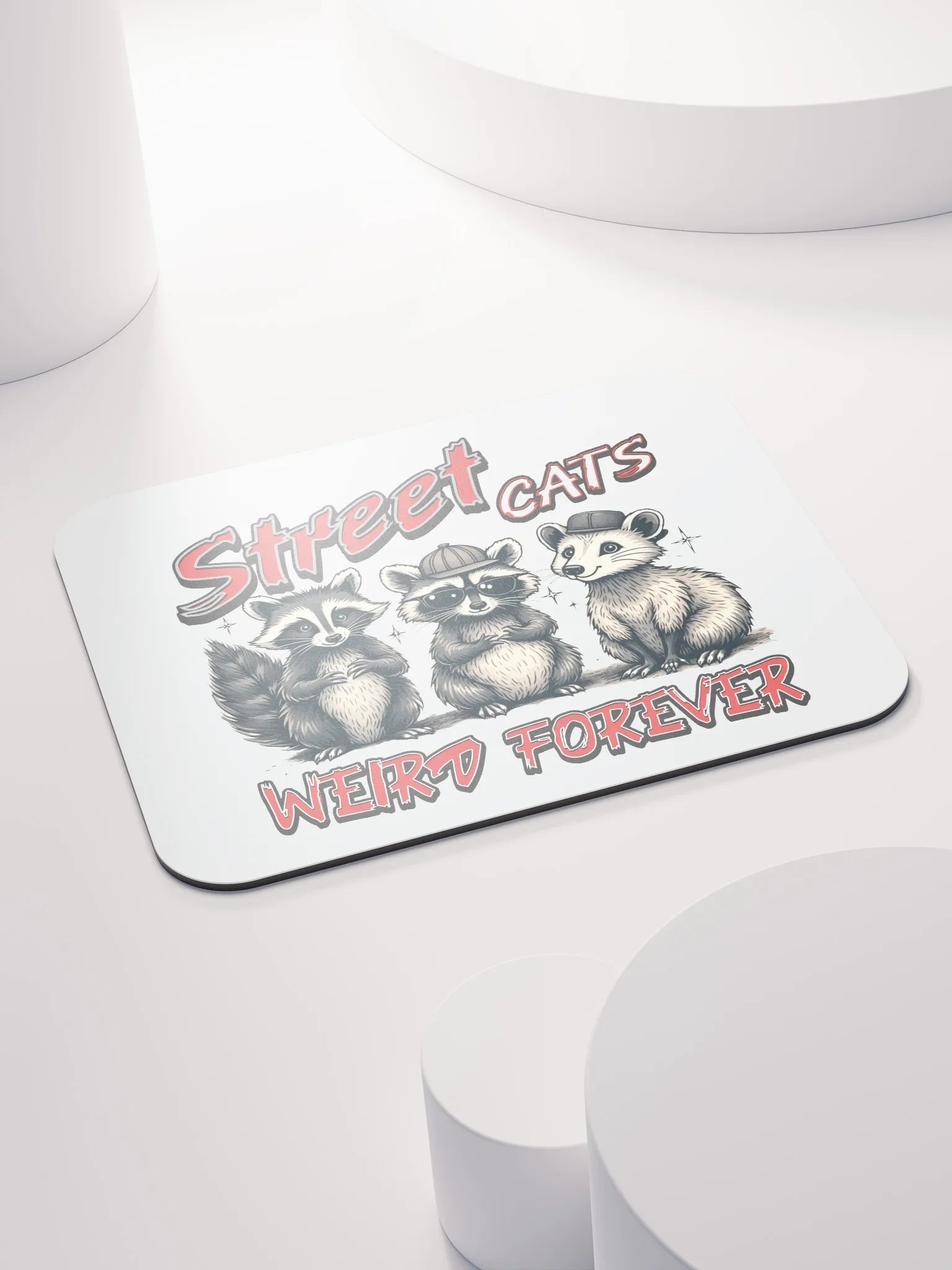 Street Cats Weird Forever Raccoon Mouse Pad product image (4)