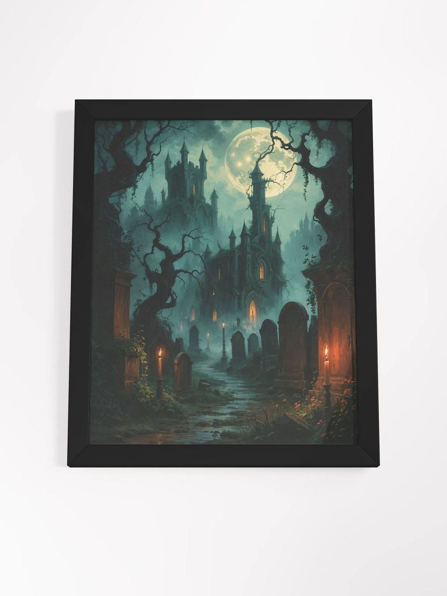 Moonlit Gothic Castle Framed Print product image (24)