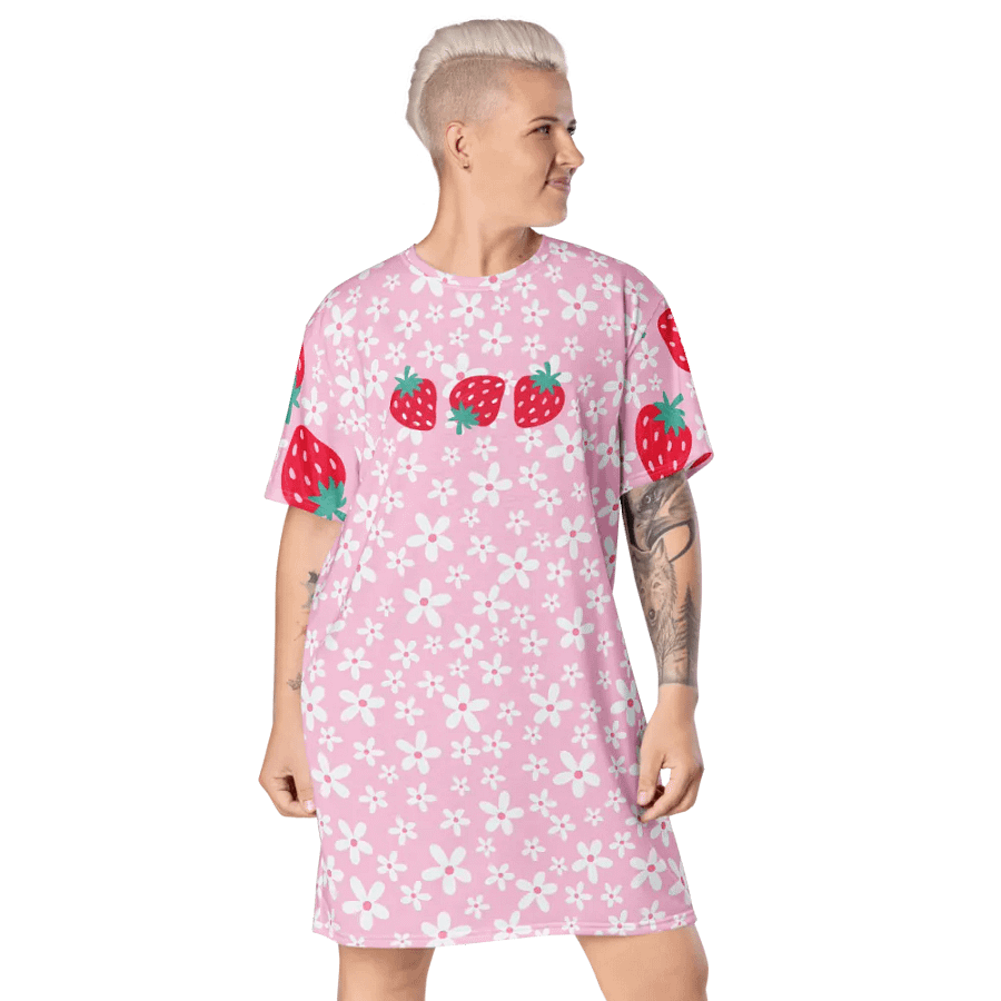 Strawberry Fields Forever T-Shirt Dress product image (6)