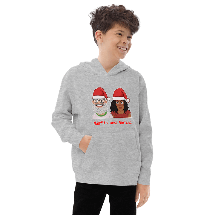 Kids Misfits and Matcha Santa Hats Pullover Hoodie product image (9)