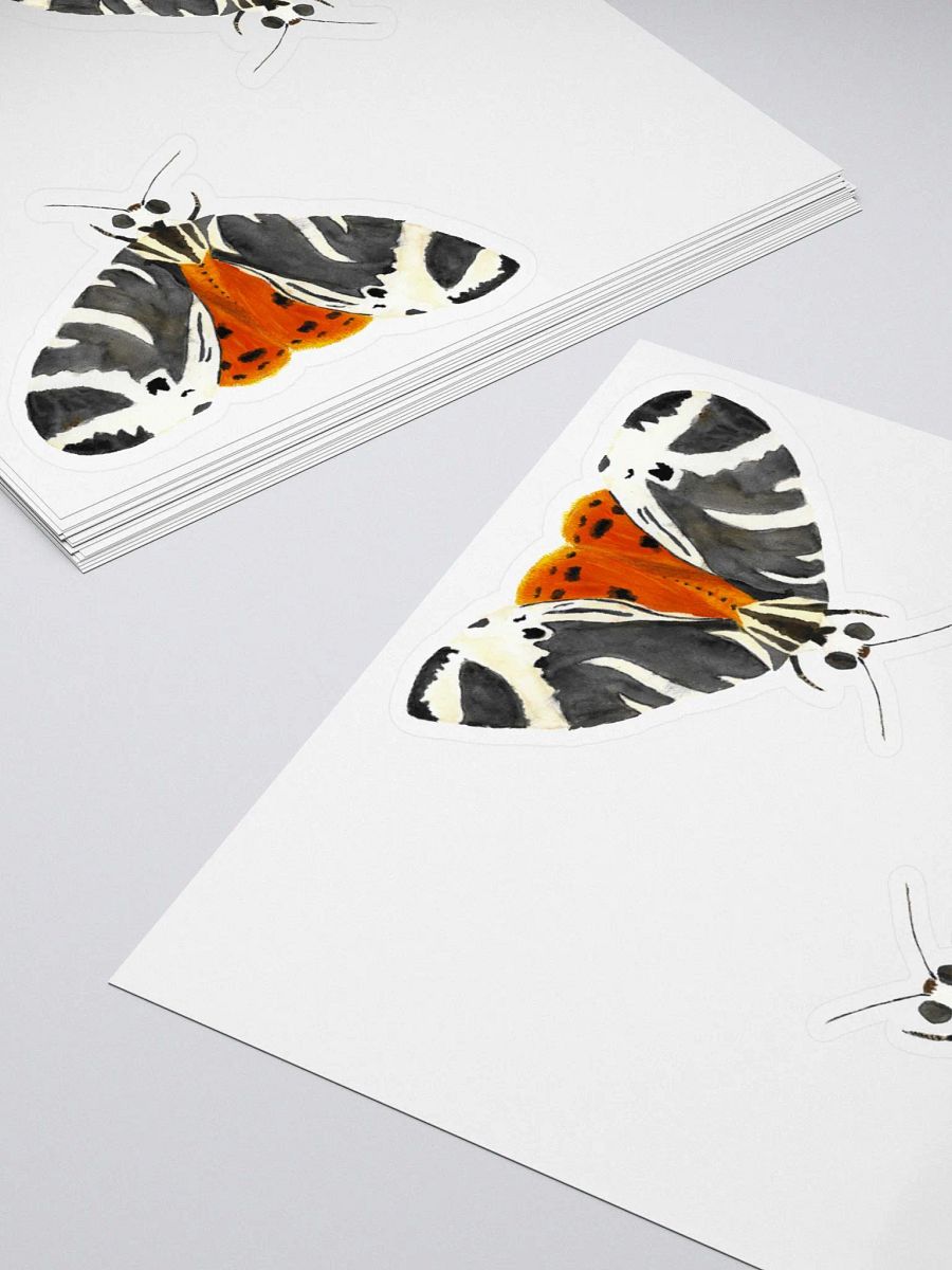 Jersey Tiger Moth Sticker (x2) product image (4)