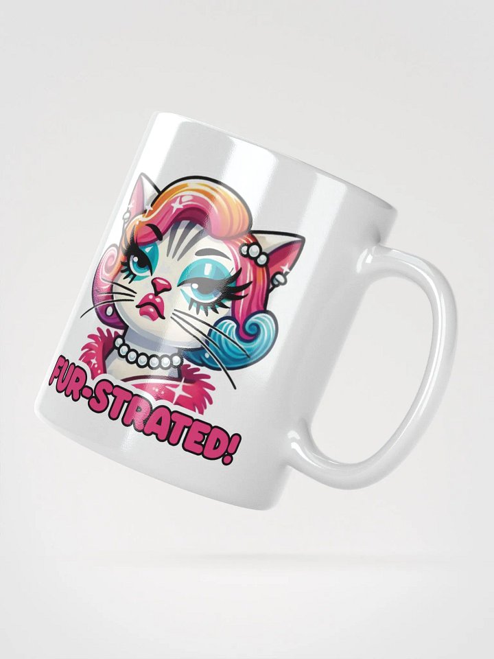 Fur-strated! White Glossy Mug product image (5)