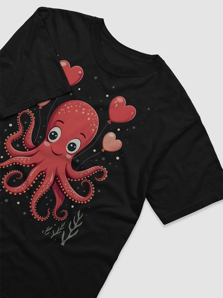 Octopus With Hearts Balloons T-Shirt product image (10)