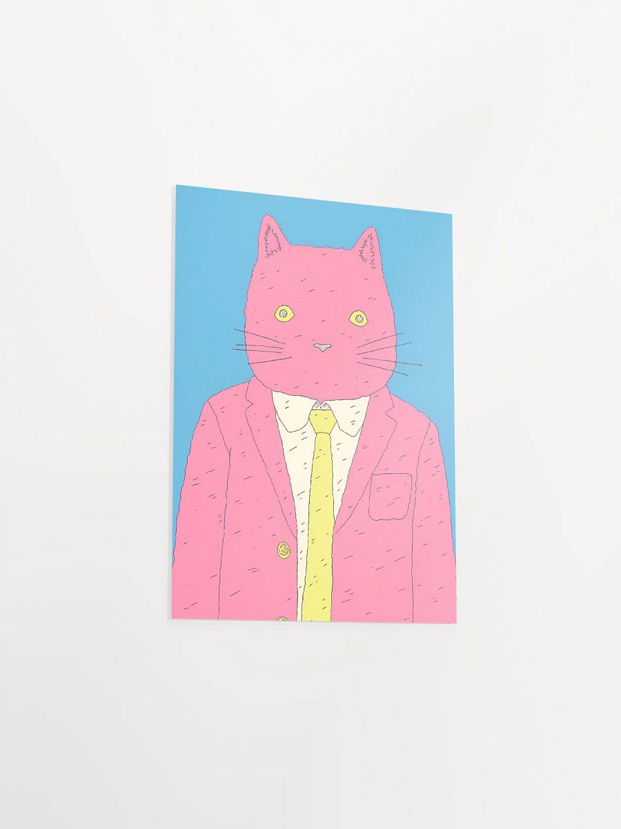 Mr. Whisker's Enterprise: The Pensive Professional Matte Print product image (3)