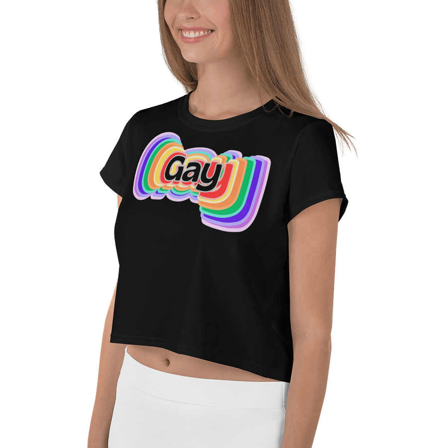 LGBTQIAP2S+ 2025, Rainbow Gay, Crop Top product image (4)