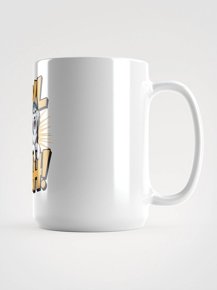 Howl Yeah! Siberian Husky White Glossy Mug product image (1)