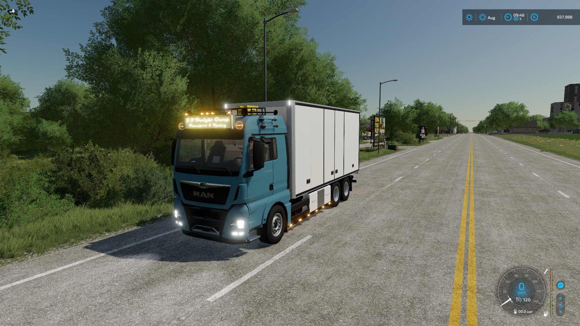[FS22] MAN BOX Truck J.B Freight Edit product image (1)