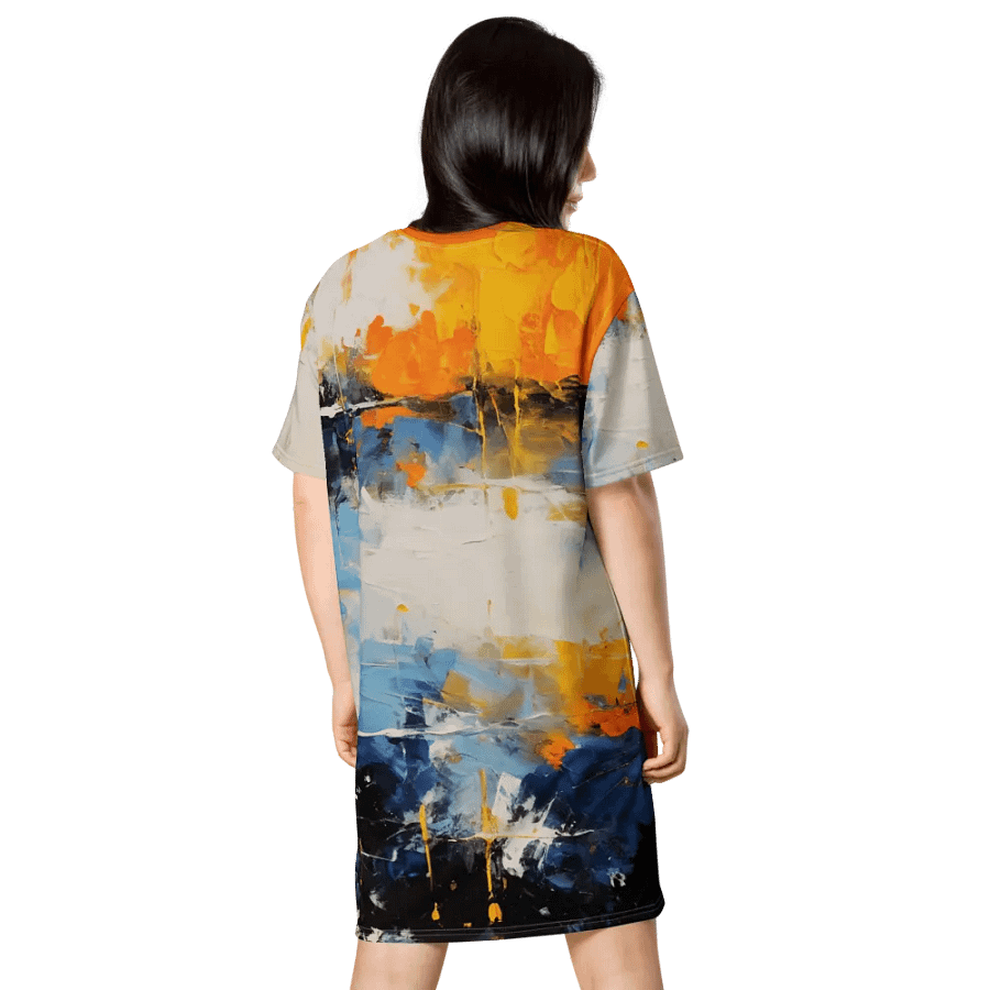 Watercolor Splash T Shirt Dress product image (5)