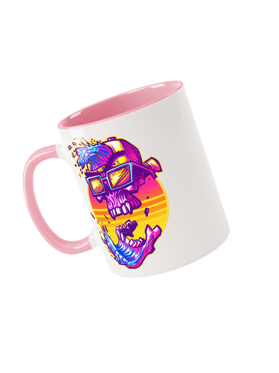 GrumpyBeard WaveSkull - Ceramic Mug with Color Inside product image (3)