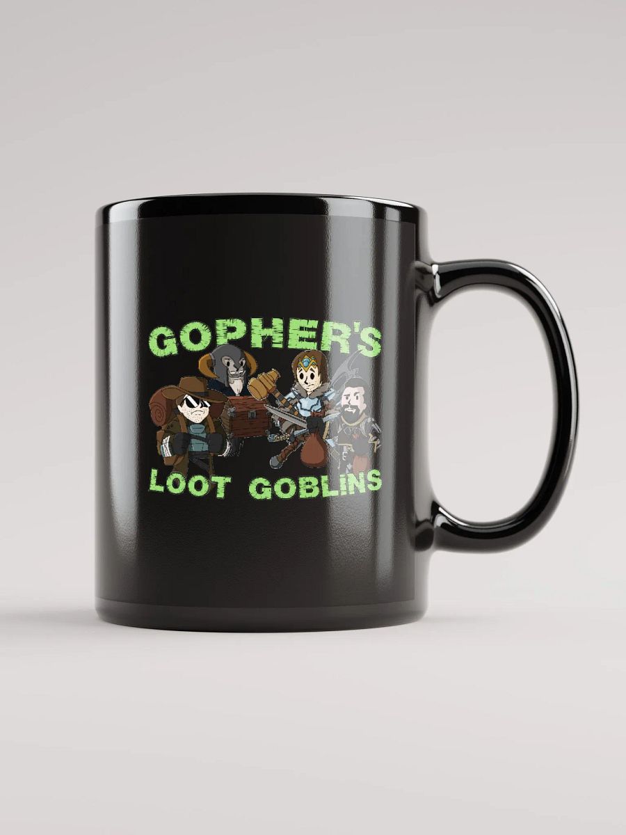 Gopher's Loot Goblins Black Mug product image (1)