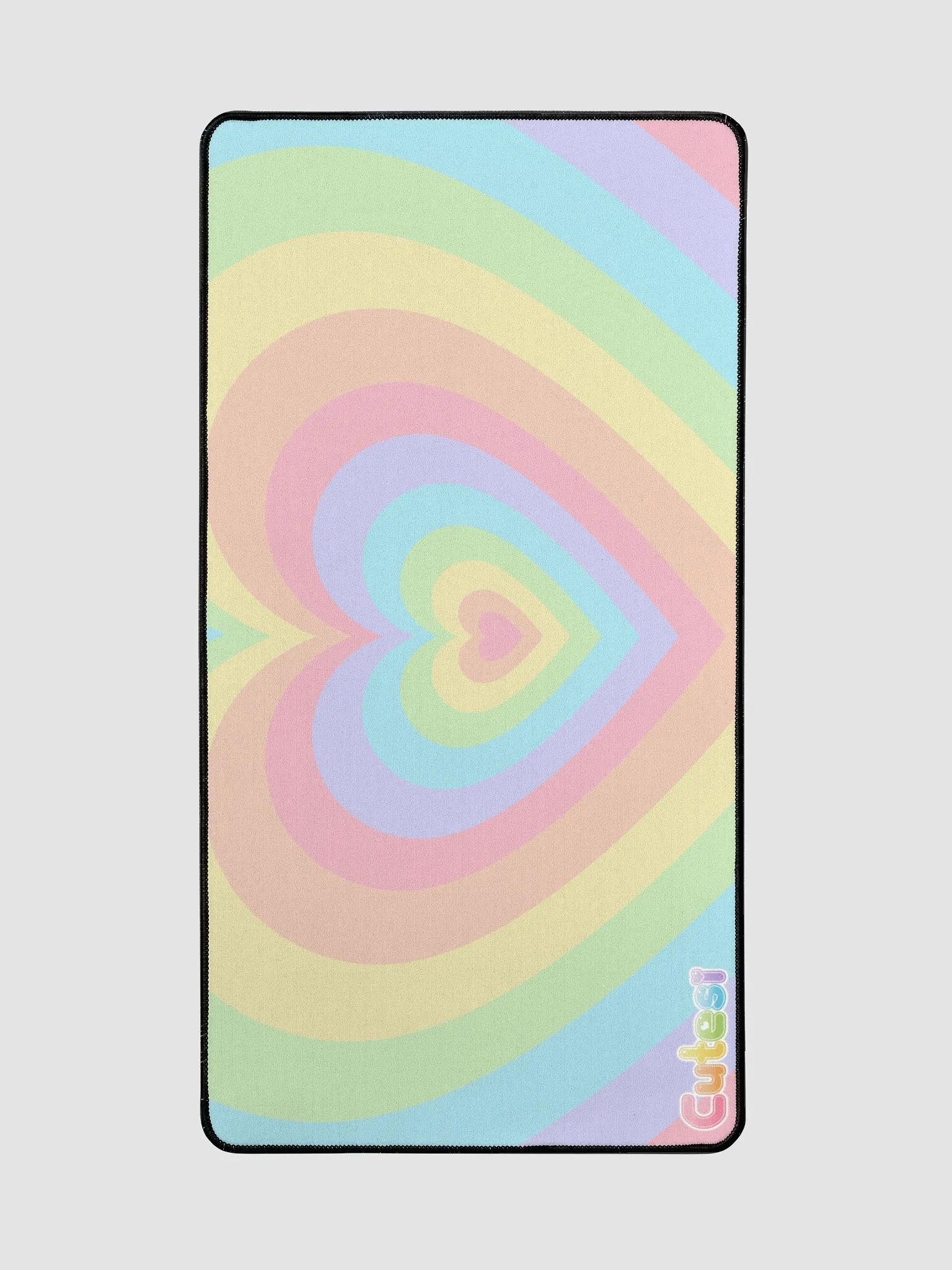 Cutesi Rainbow Heart Large Desk Mat product image (2)