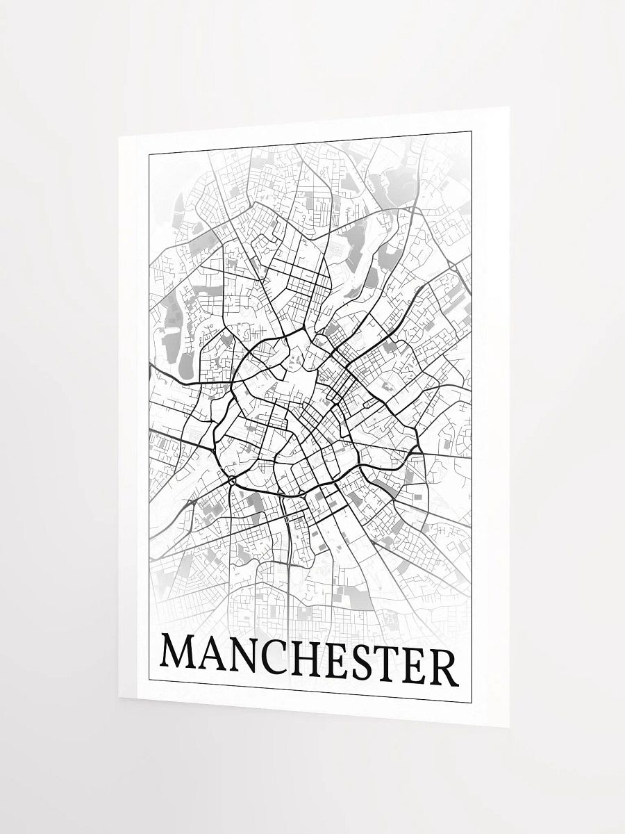 Manchester, England, city map print product image (10)