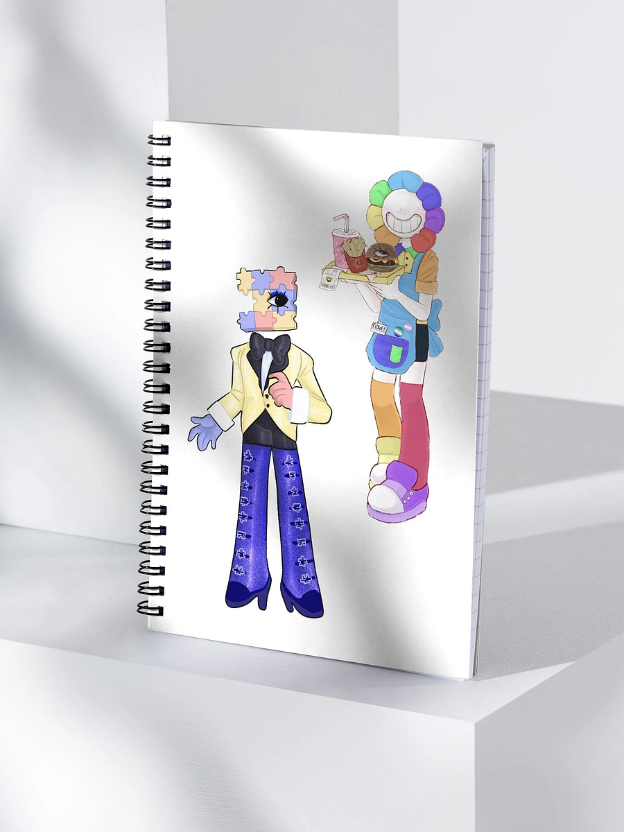 Flower and Jiggy Spiral Notebook product image (3)