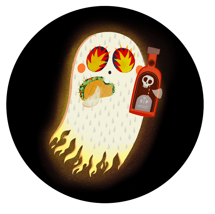 Little Ghost Hot Sauce Taco - Tote Bag product image (2)