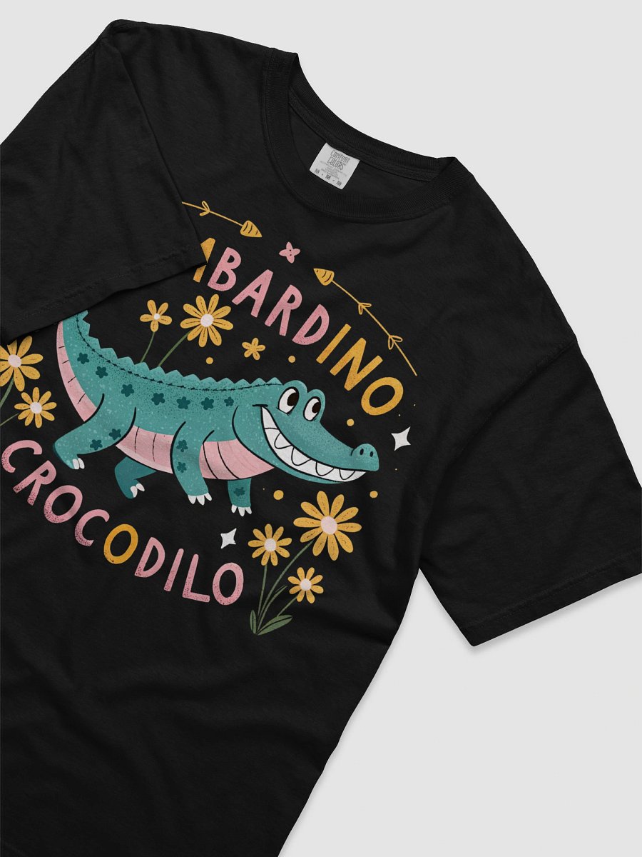 A vibrant retro-style illustration depicting an alligator with friendly smile product image (31)