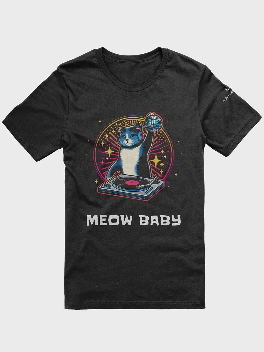Disco Caturday DJ Tee - Dark Colors product image (1)