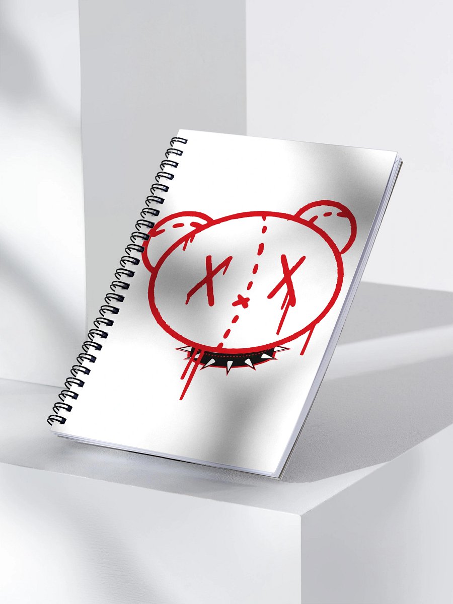 Red Graffiti Bear Notebook product image (3)