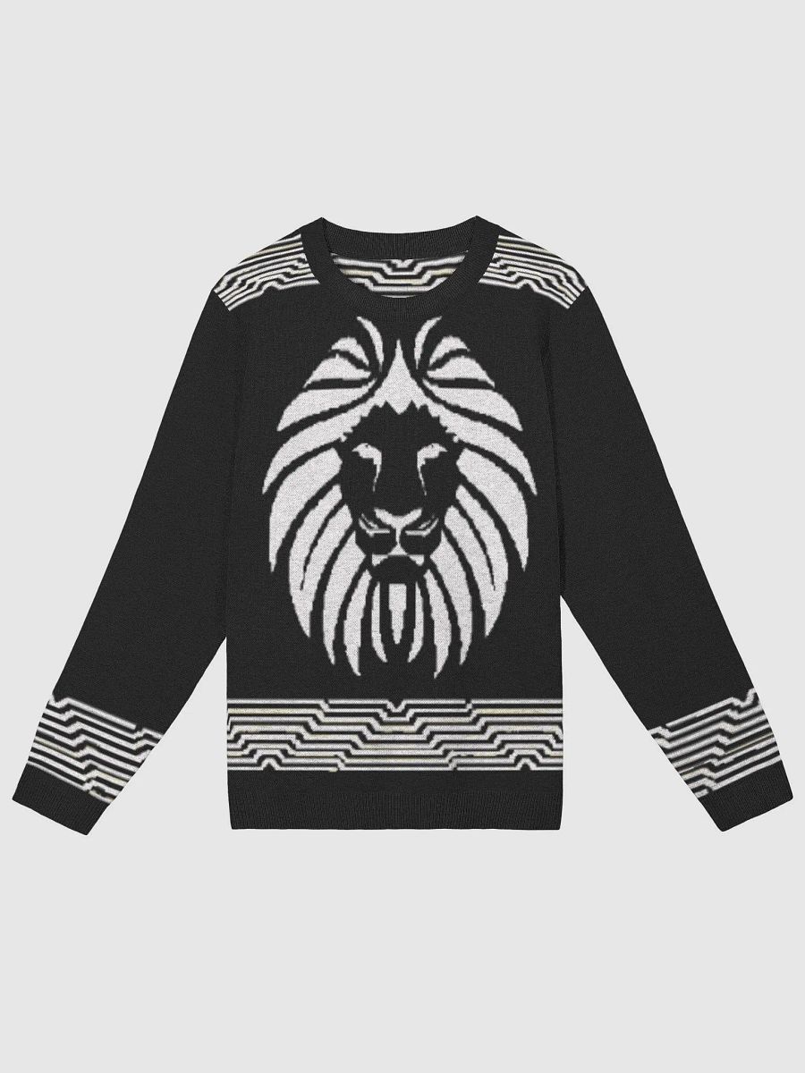 ISI ỌDỤM Black and White Jacquard Sweater product image (1)