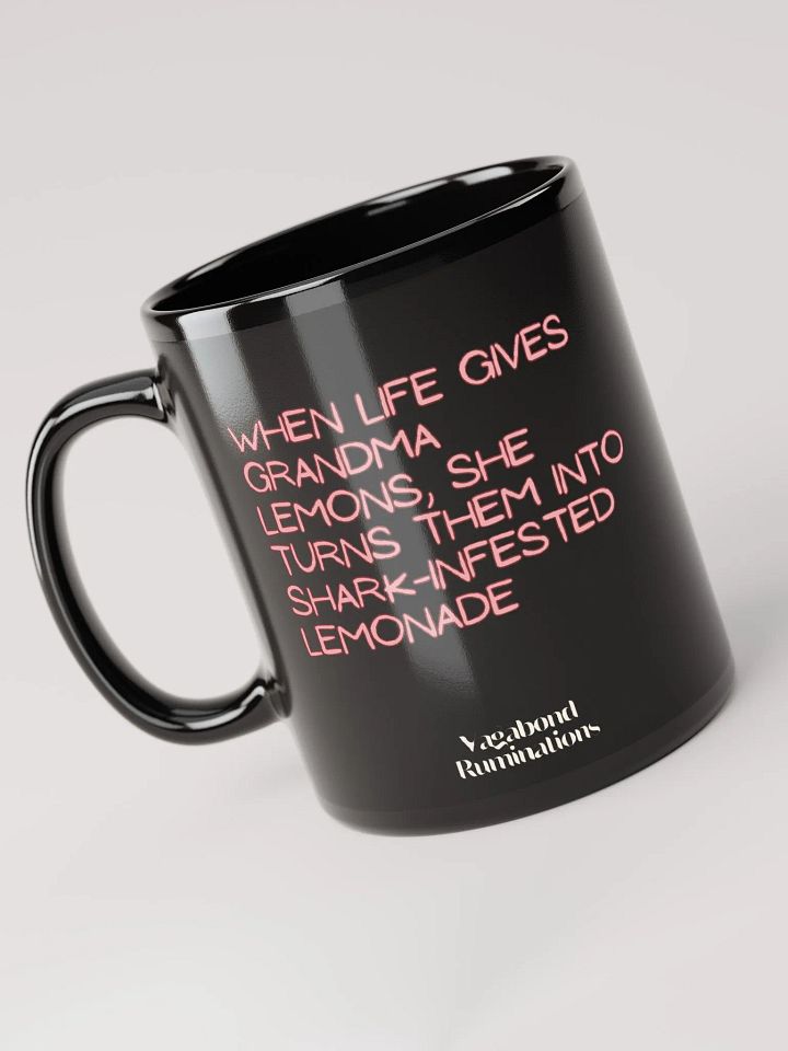 Badass Grandma Riding a Shark Mug 11 oz product image (2)
