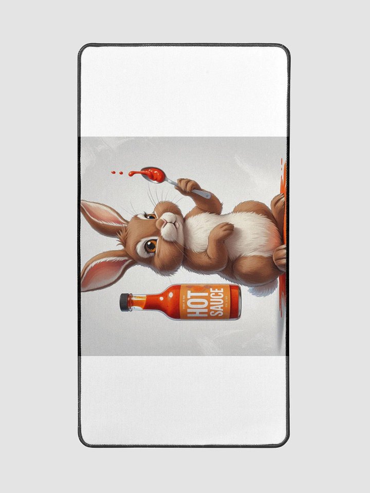 Surprised Rabbit Hot Sauce Desk Mat product image (1)