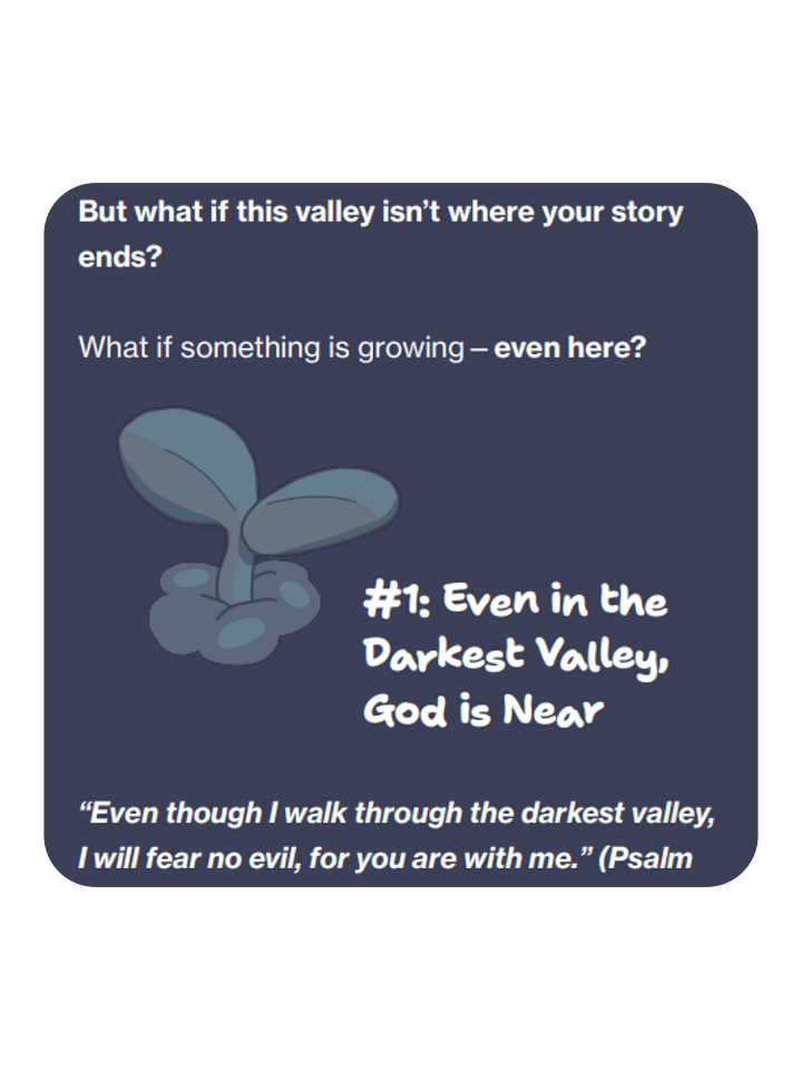 Seeds of Hope Grow in The Darkest Valley (Psalm 23) product image (2)