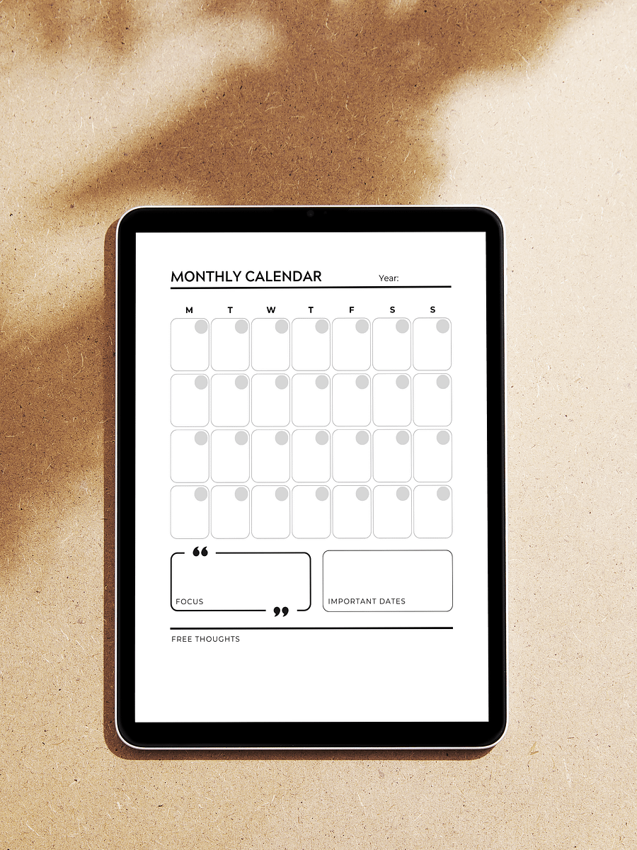 Minimalist Planner & Journal - Undated product image (4)