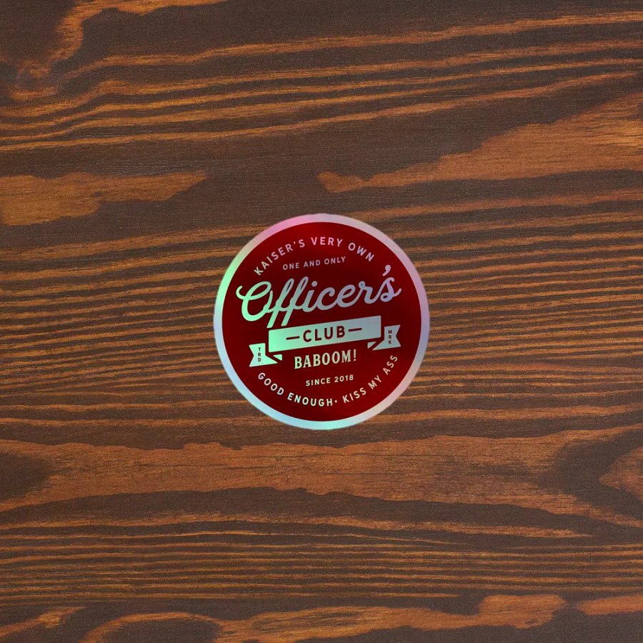 Shiny-Ass Officer's Club Sticker product image (3)