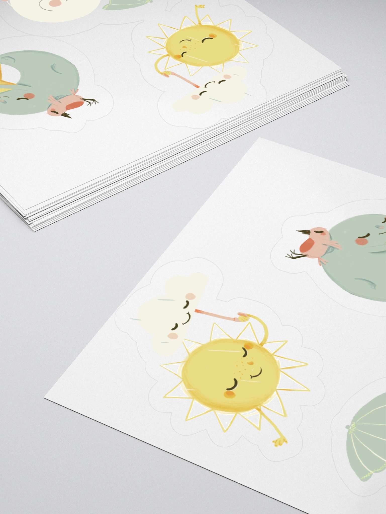 Sweet Dreams – Nursery Wall Sticker Set with Moon, Sun & Friends product image (11)