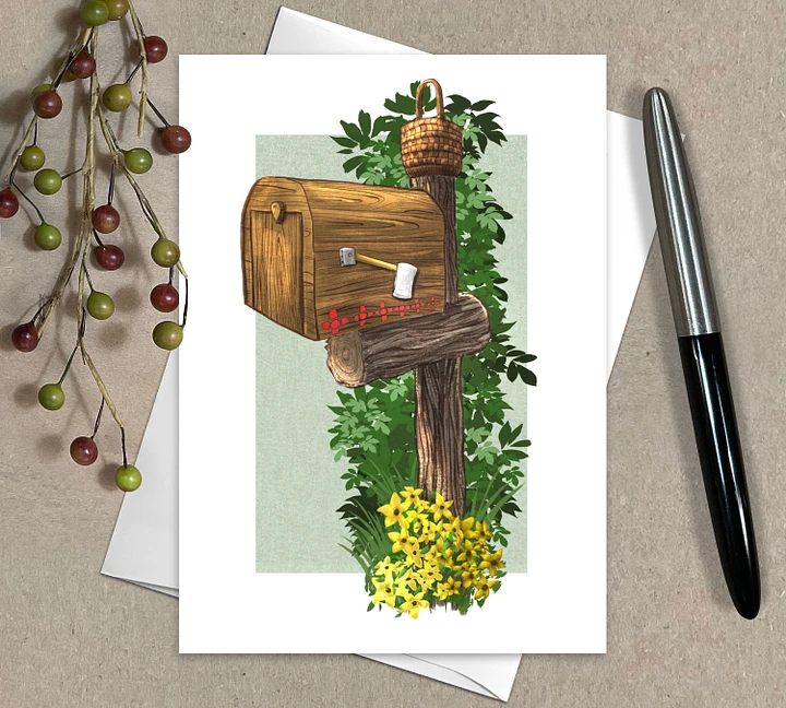 Illustrated Red Riding Hood Mailbox Greeting Cards, 5x7