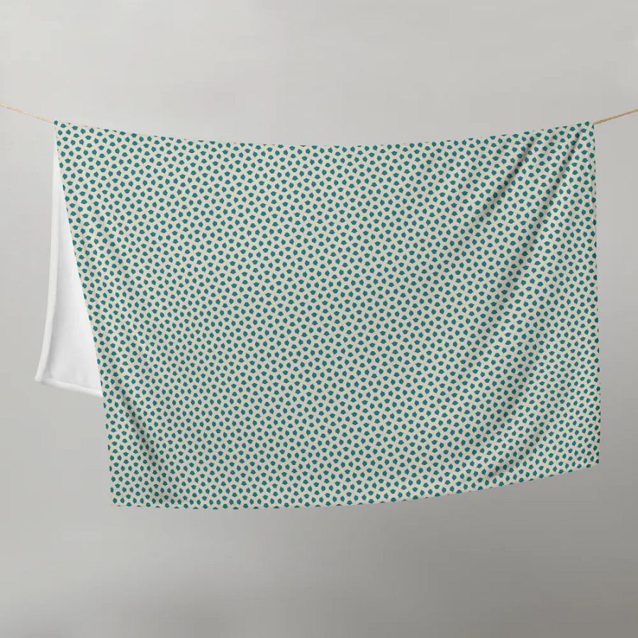 Blue Leaves Throw Blanket product image (7)