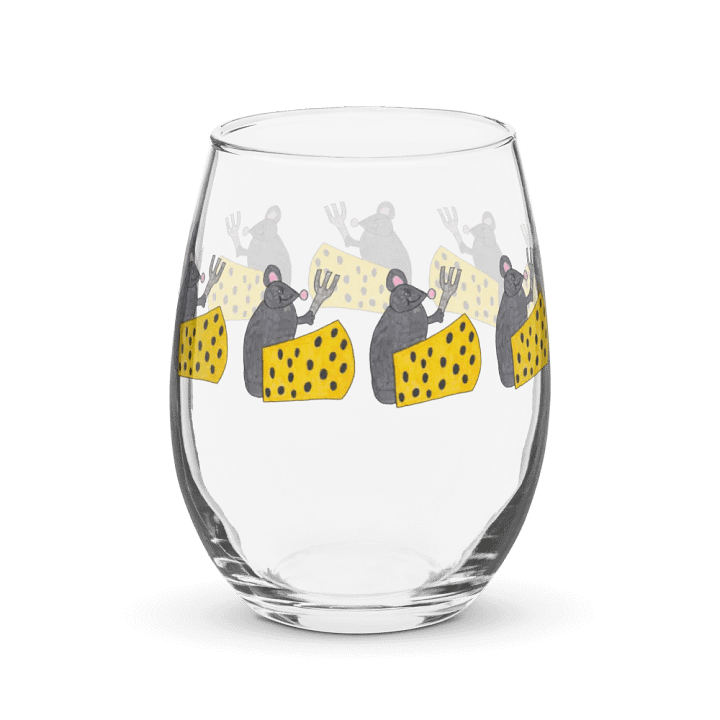 Cheese mouse Stemless Wine Glass product image (2)