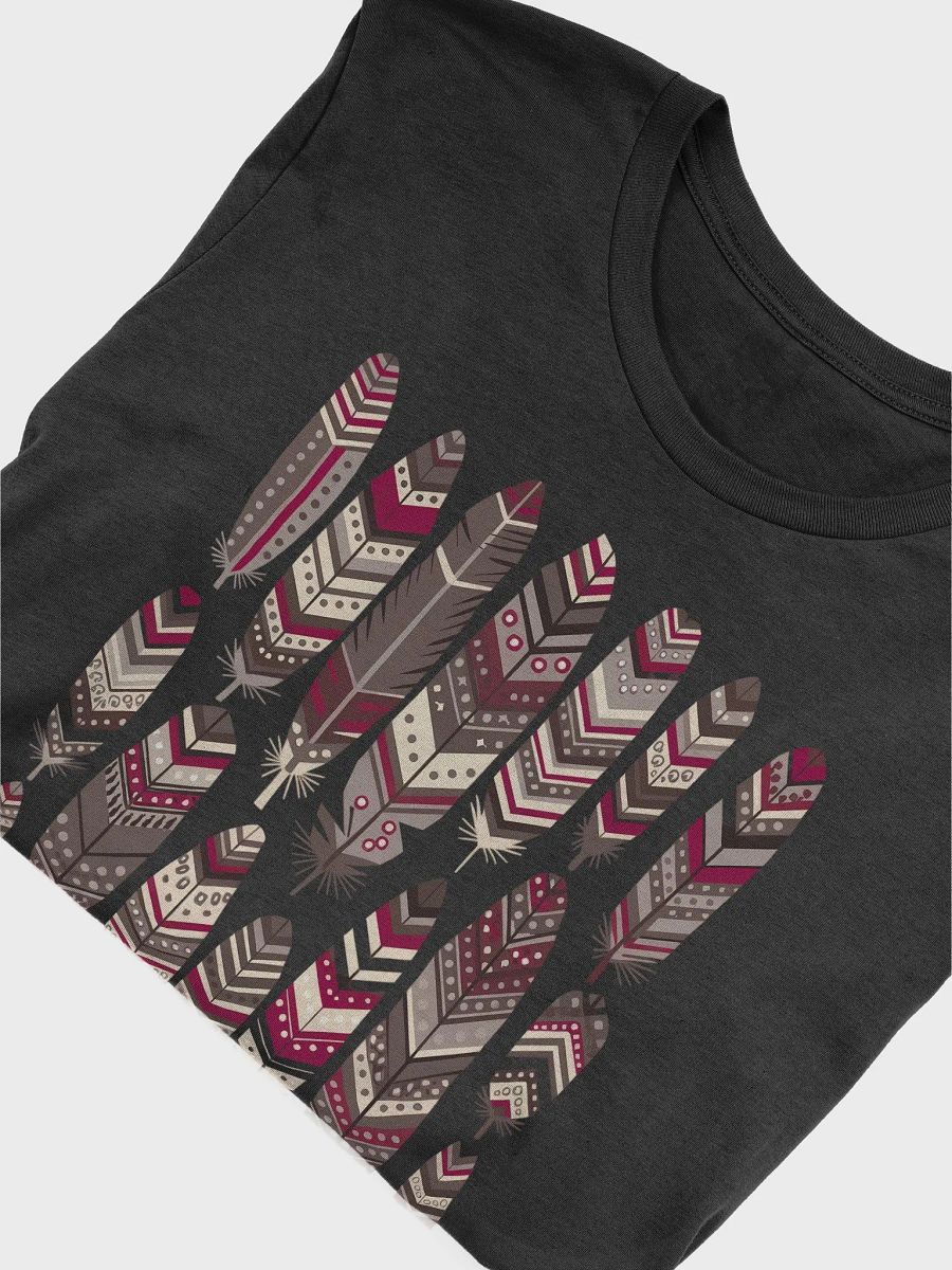 Feathers Appear When Angels Are Near Tribal Patterned Feathers Tee product image (4)