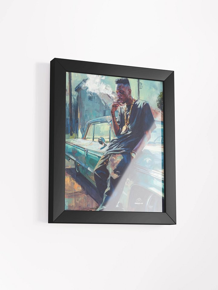 Lowrider Smoke Vibes" Framed Poster – Urban Street Art for Mancaves, Homes, Lounges & Dispensaries product image (19)