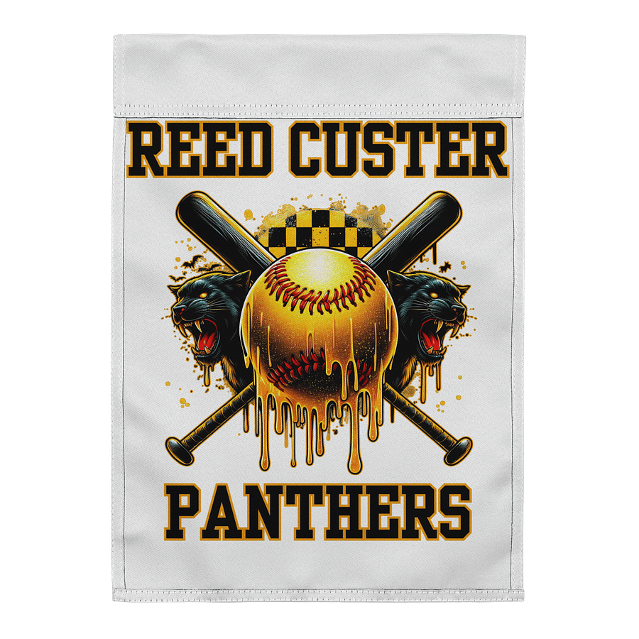 Reed Custer Panthers Baseball Garden Flag product image (2)