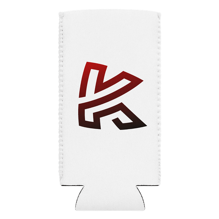 K Logo Koozie Slim (12oz) (White) product image (1)