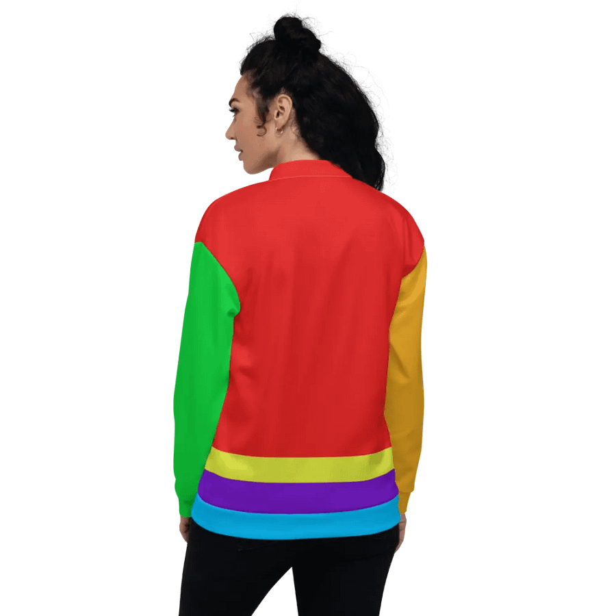 Color Block Bomber Jacket product image (5)