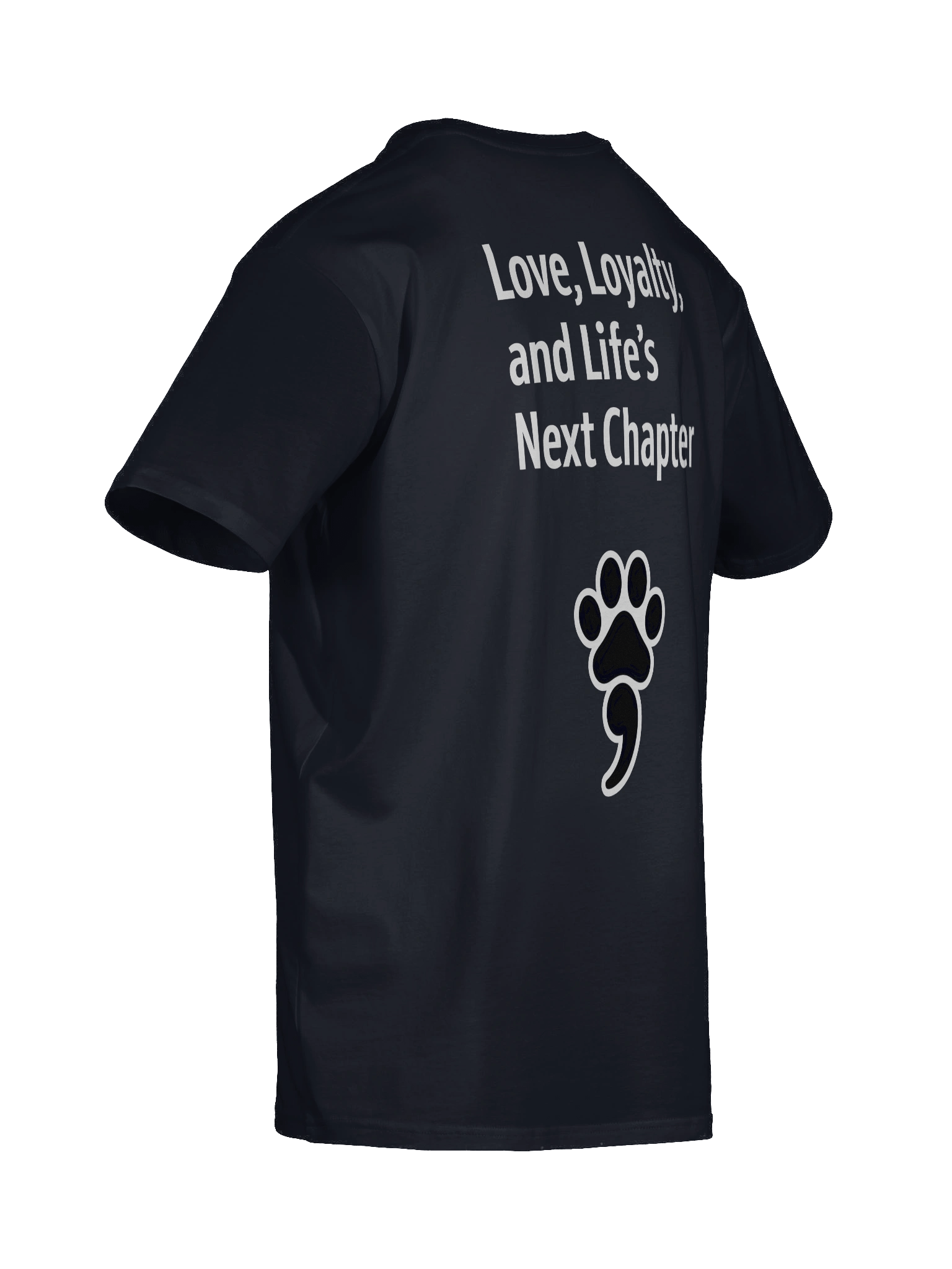 🐾 Paw Semicolon Awareness T-Shirt | Front & Back Design product image (8)